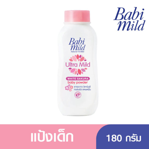 เบบี้มายด์แป้งสำหรับเด็กอัลตร้ามายด์ไวท์ซากุระ 160มล. - Image 2