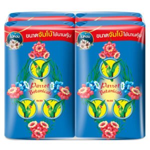 แพรอทพฤกษาสบู่ก้อนสีฟ้า 105กรัม แพค 4