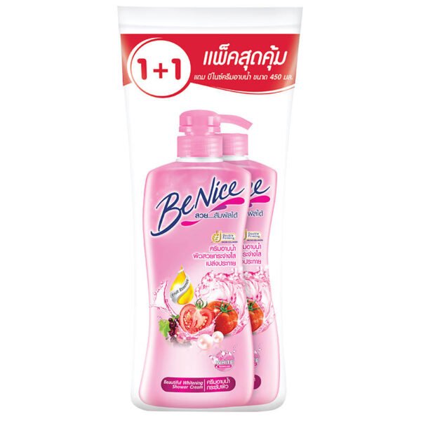 บีไนซ์ครีมอาบน้ำบิวตี้ฟูลไวท์เทนนิ่ง 400มล. แพค 2